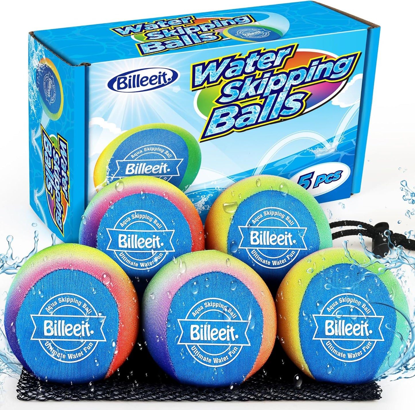 5 Pzas Bolas Agua Buceo Multi Color Piscina
