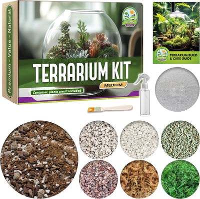 Kit Terrario Reciclable para Niños con Tierra y Musgo