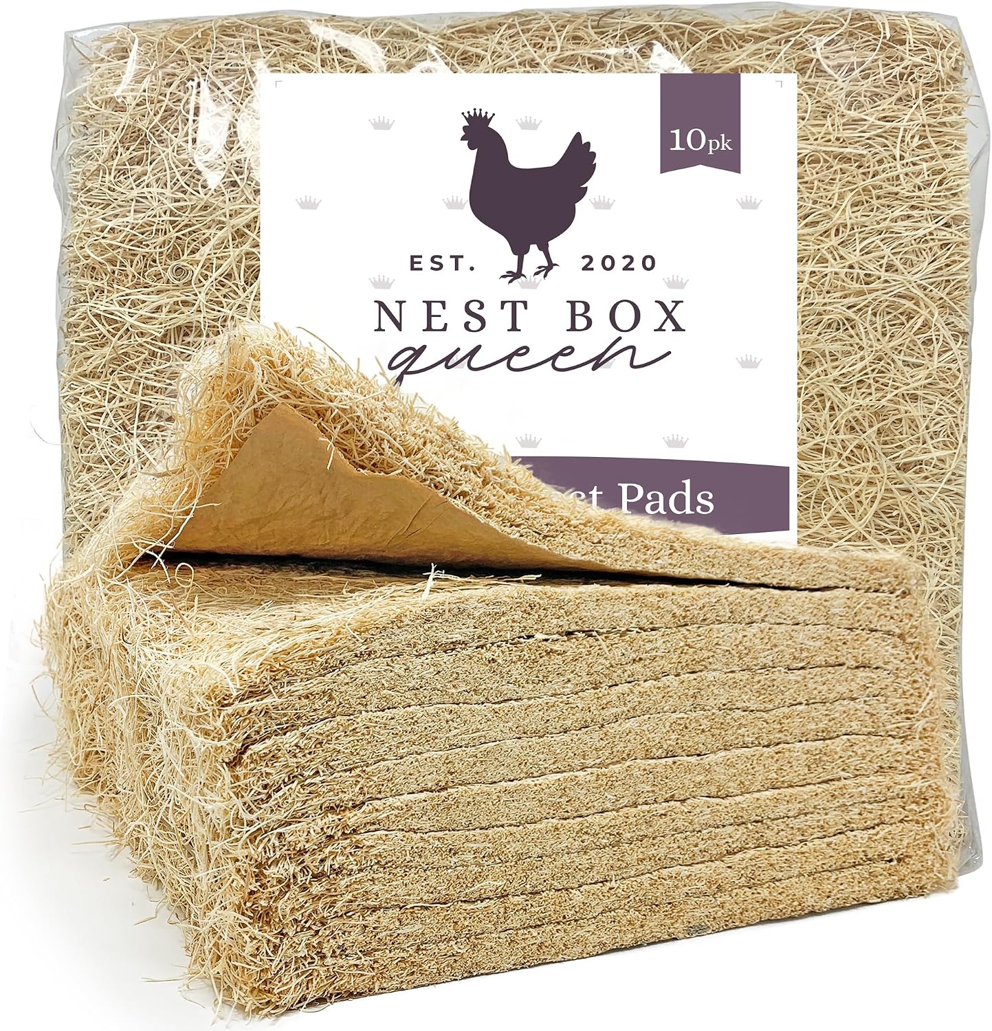 Almohadillas nido para aves corral pack 10