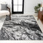 Alfombra abstracta 3x5ft jaspeada remolinos