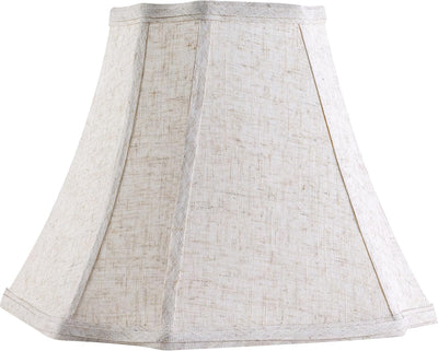 2 Pzas Pantalla Lámpara Beige Cuadrada 6.5x13.2pulg