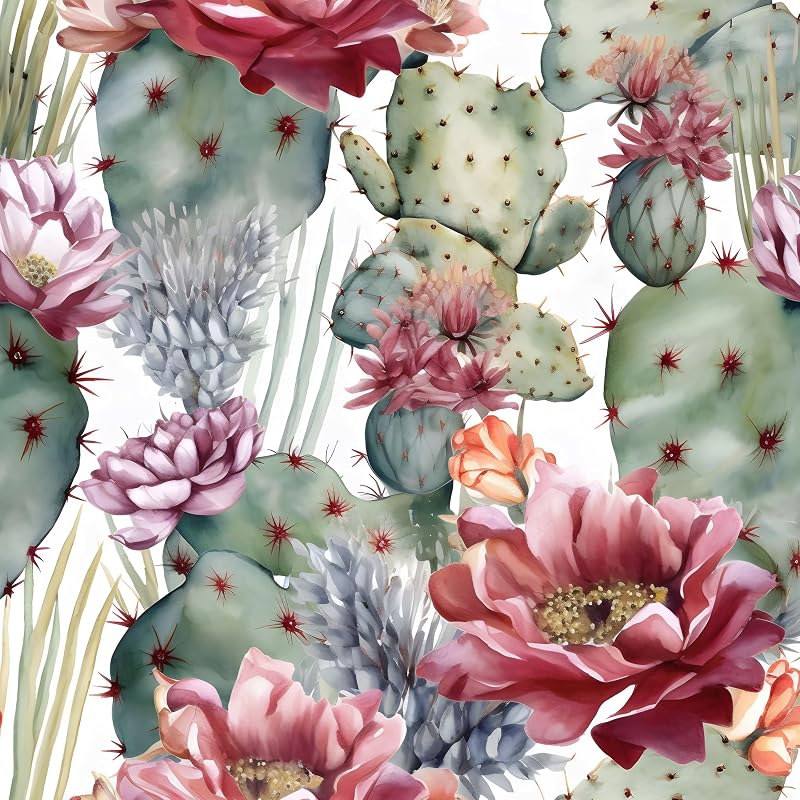 Papel tapiz floral vintage 17.5x32.8pulg autoadhesivo