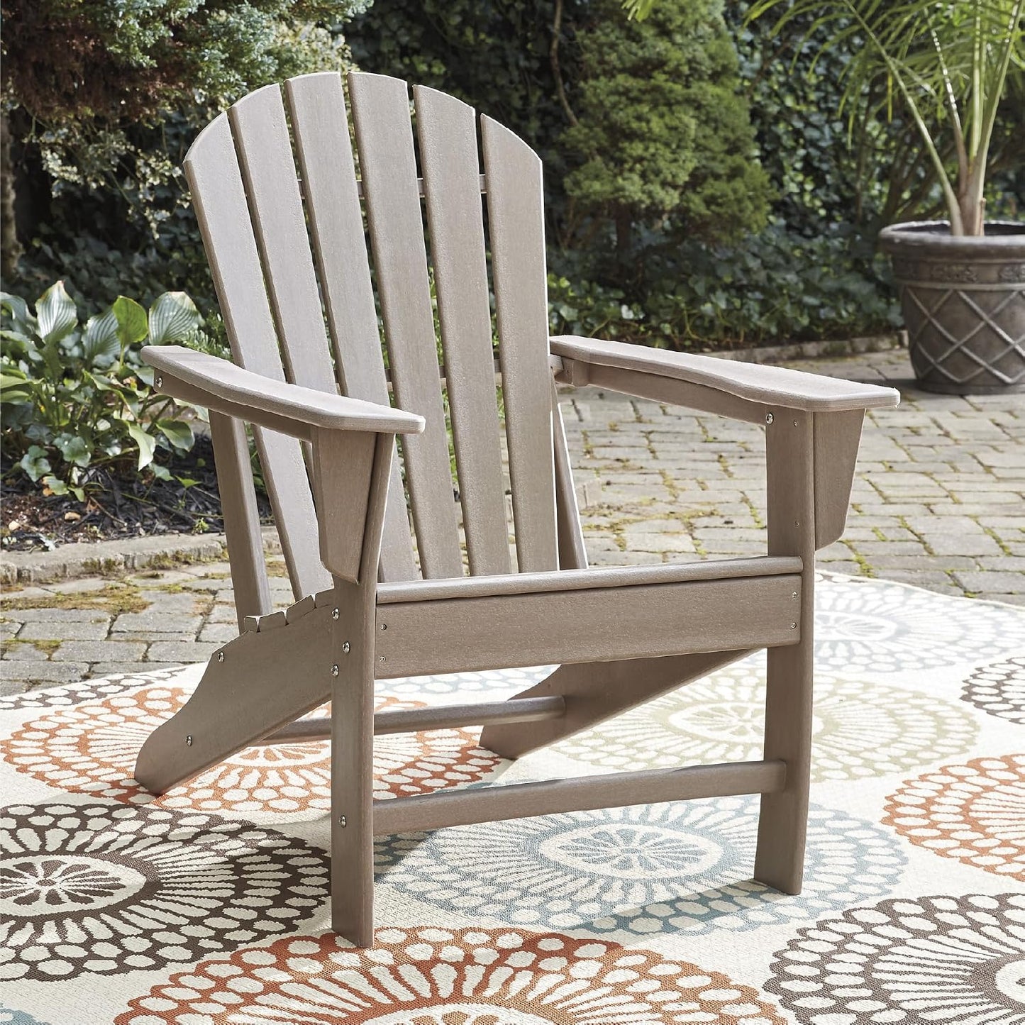 Silla Adirondack Sundown Treasure HDPE color marrón claro