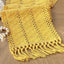 Mesa Camino Amarillo Borlas 90pulg Estilo Granja