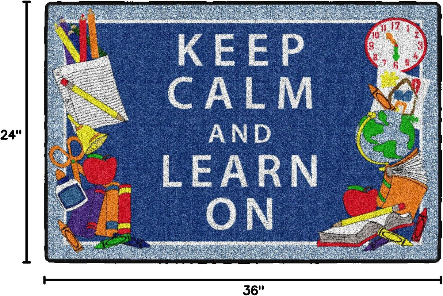 Alfombra Keep Calm & Learn para niños y adultos