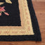 Alfombra lana francesa enganchada color negro