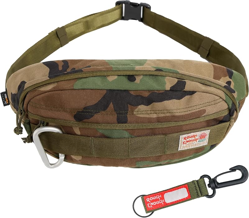 Riñonera cruzada camuflaje militar hombre