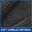 Tapete absorbente chenille puerta perro antiderrap lavable
