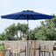 Sombrilla patio con manivela 8 varillas resistentes UV