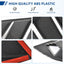 Rejilla lateral Mustang fibra carbono estilo Lambo 24-26