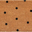 Felpudo negro con lunares 17x29pulg