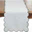 Camino Mesa Festoneado Algodón Rayas 16x72pulg