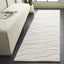 Alfombra pasillo 2ft3pulg x 8ft marfil lana hecha a mano