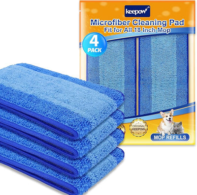 Almohadillas microfibra para pisos madera 18pulg set 4