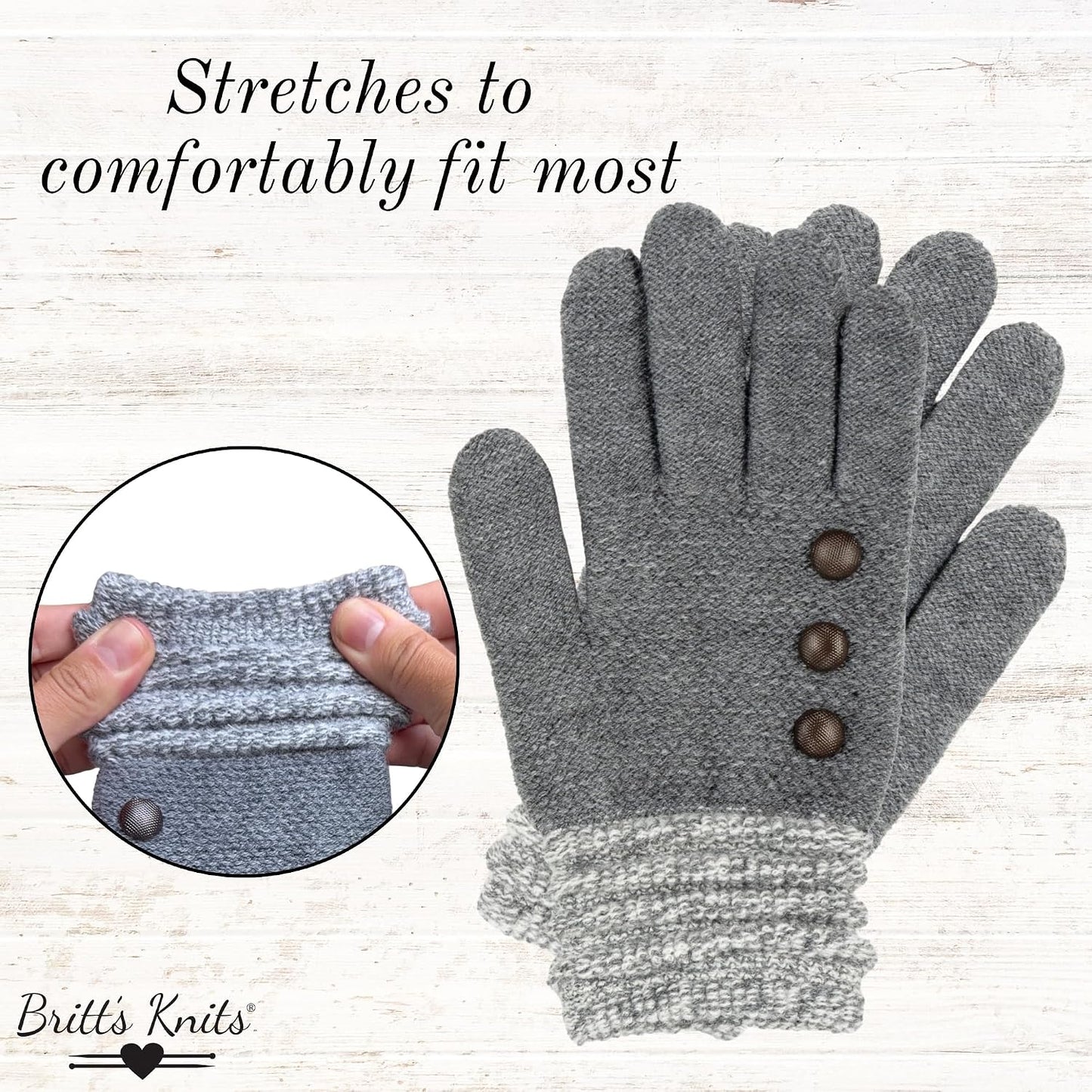 Guantes invierno cálidos elásticos ultrasuaves mujer