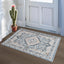 Alfombra entrada 2x3ft antideslizante vintage pelo bajo lavable