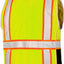 Chaleco seguridad poliéster resistente color verde lima 3XL