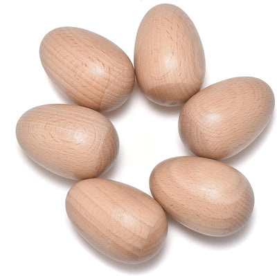 Set 6 cocteleras madera percusión natural