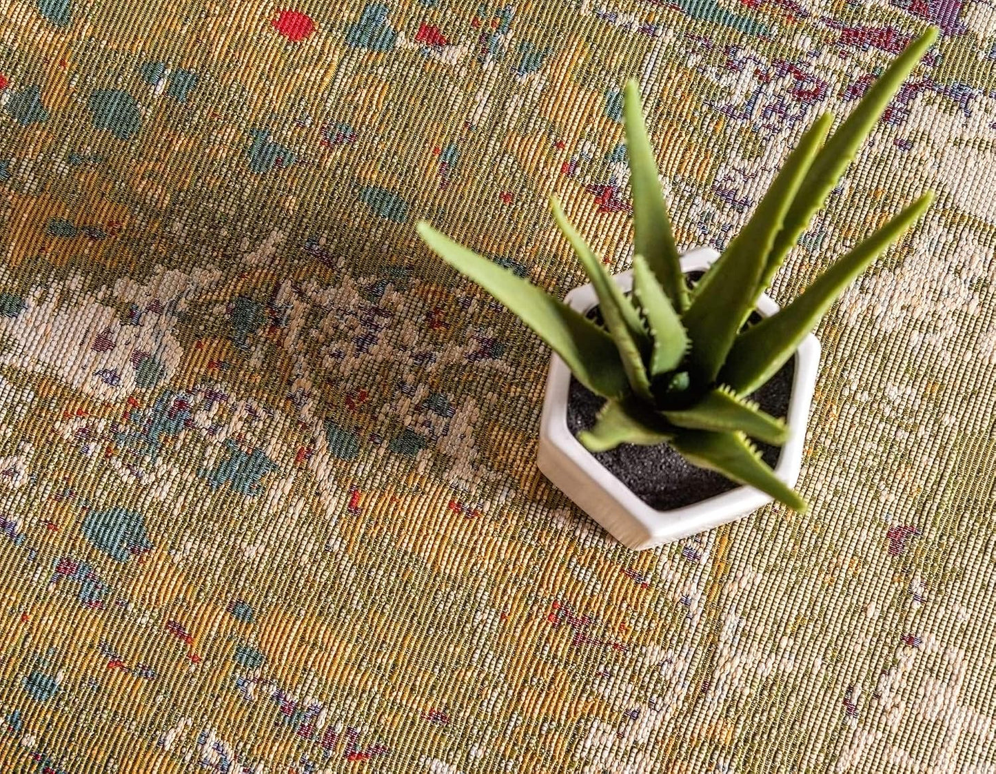 Alfombra Polipropileno beige azul multi interiores