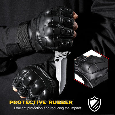 Guantes tácticos sin dedos para moto ciclismo escalada
