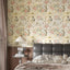 Papel tapiz floral bohemio 17.3x78.8pulg autoadhesivo dormitorio