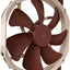 Ventilador silencioso 4 pines 5.512pulg marrón