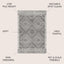 Alfombra Beni Souk gris/crema 4x6 interiores