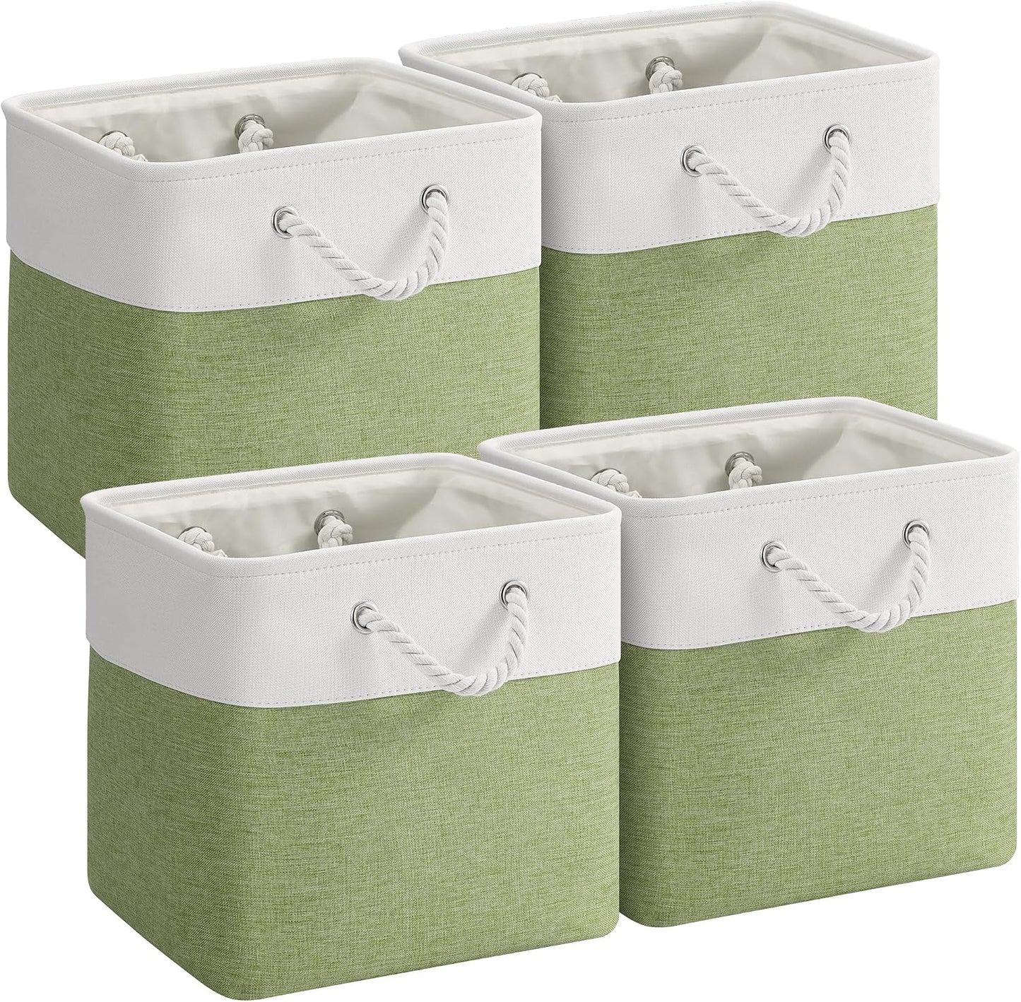 4 Pzas Cajas Plegables Tela 12x12" Almacenamiento