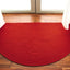 Alfombra exterior 2x4ft forma media luna reversible
