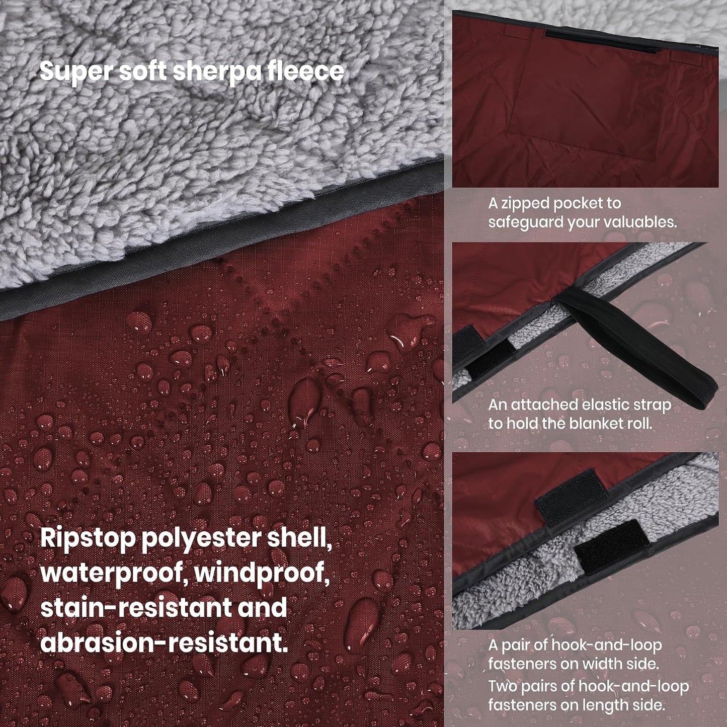 Manta Sherpa impermeable gran tamaño