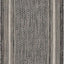 Alfombra área borde suave 2x6ft 1" negro/marfil