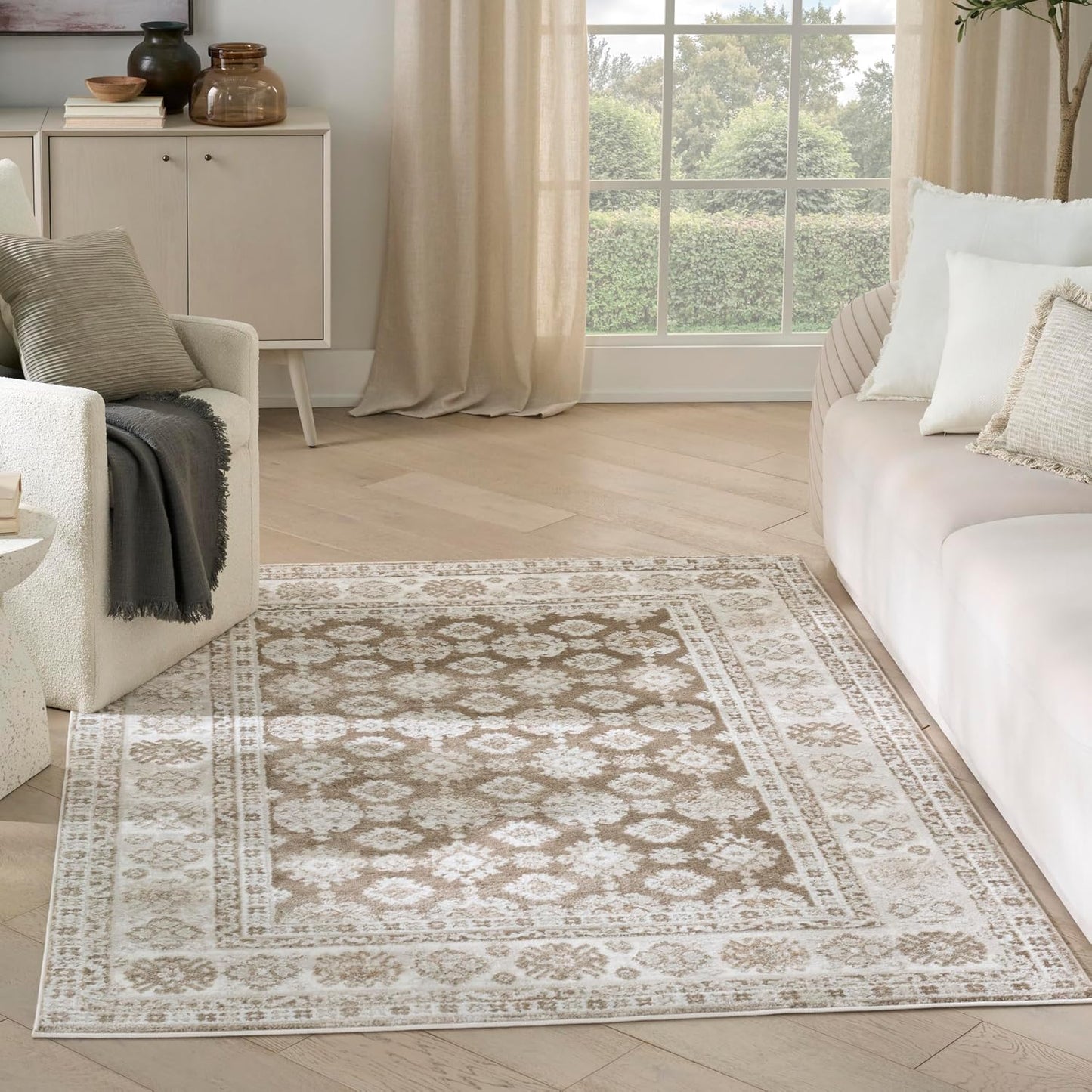 Alfombra 4x6ft fácil de limpiar para dormitorio y sala