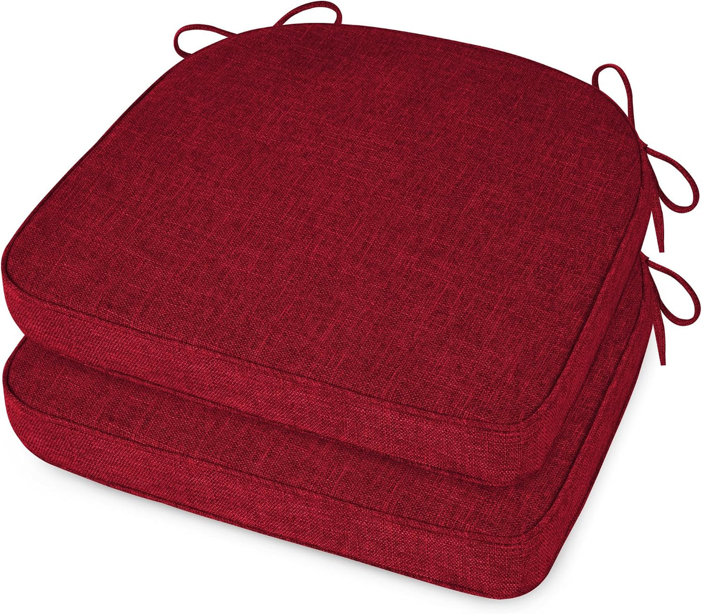 Set 2 cojines silla antideslizantes color rojo