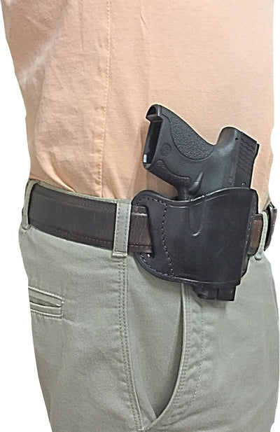 Funda lateral cuero negro para Walther P-22