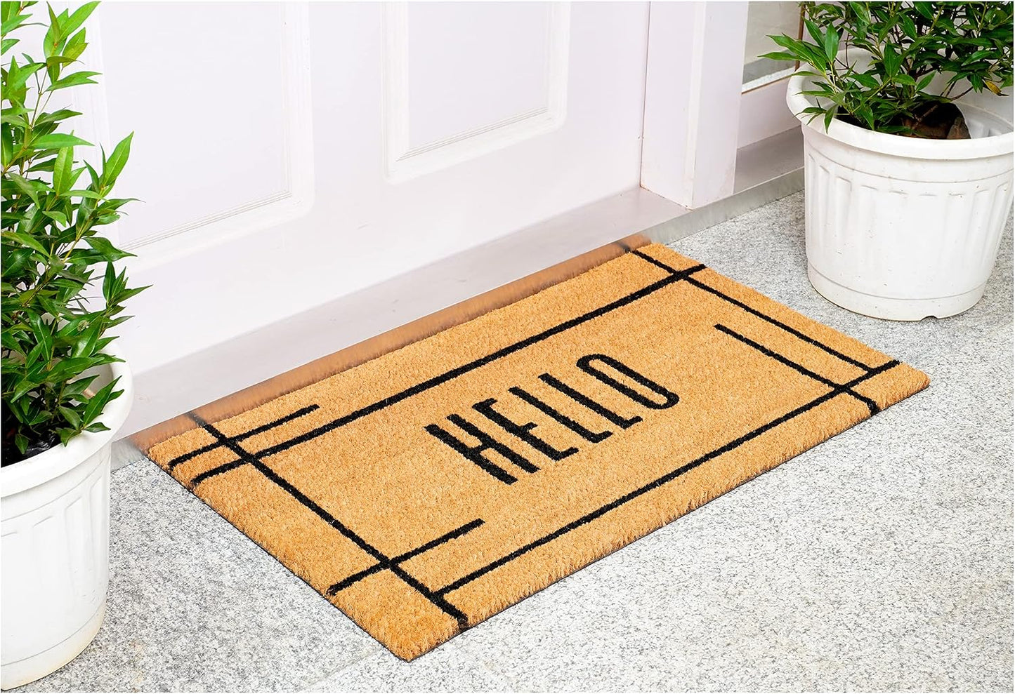 Alfombra moderna natural 48x30pulg