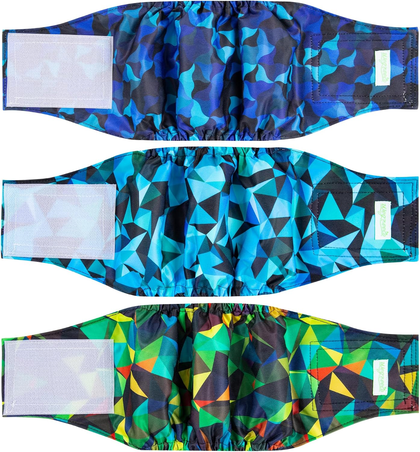 Pañales lavables perros talla M paquete 3 patrón azul