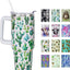 Vaso cactus 40oz con asa tapa popote térmico regalo