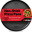 Bandeja hornear pizza acero carbono 15.75pulg antiadherente gris