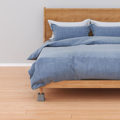 Elevadores cama 3" 6 Pzas para sofá mesa color gris
