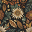 Papel tapiz vintage boho floral 17.5x393.7" autoadhesivo