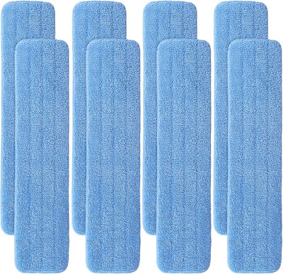 Almohadillas microfibra mopa 24pulg set 8 reutilizables