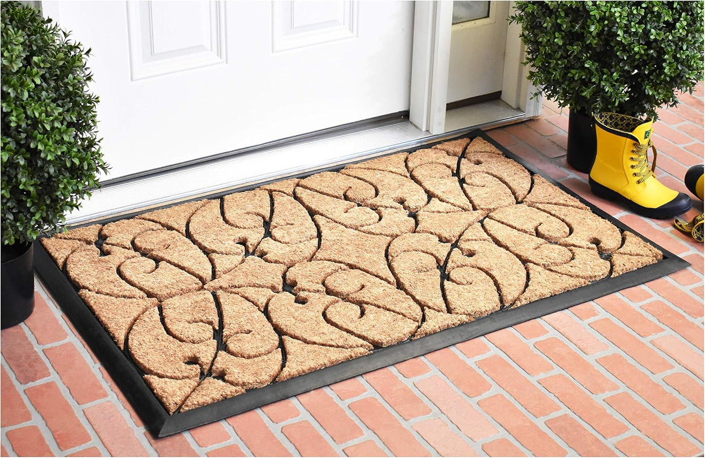 Felpudo fibra coco y goma 24x36pulg