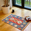 Alfombra pequeña reversible lavable algodón 2x3ft pájaros