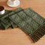 Camino mesa macramé bohemio verde oliva 12x60pulg