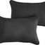Set almohada lona negra exterior 13x20"