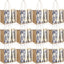 Bolsas arpillera yute asa 9.8x9.8x7.1pulg reutilizables azul floral