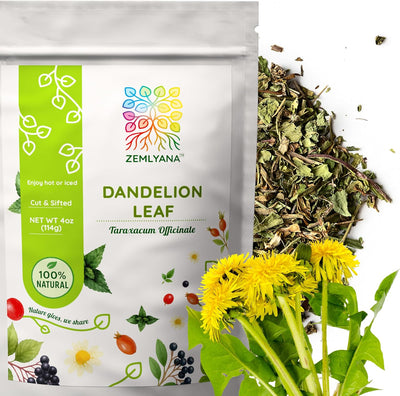 Té de hierbas diente de león hojas secas 4oz
