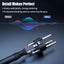 Cable XLR macho a hembra 3 pines negro 22 AWG OFC