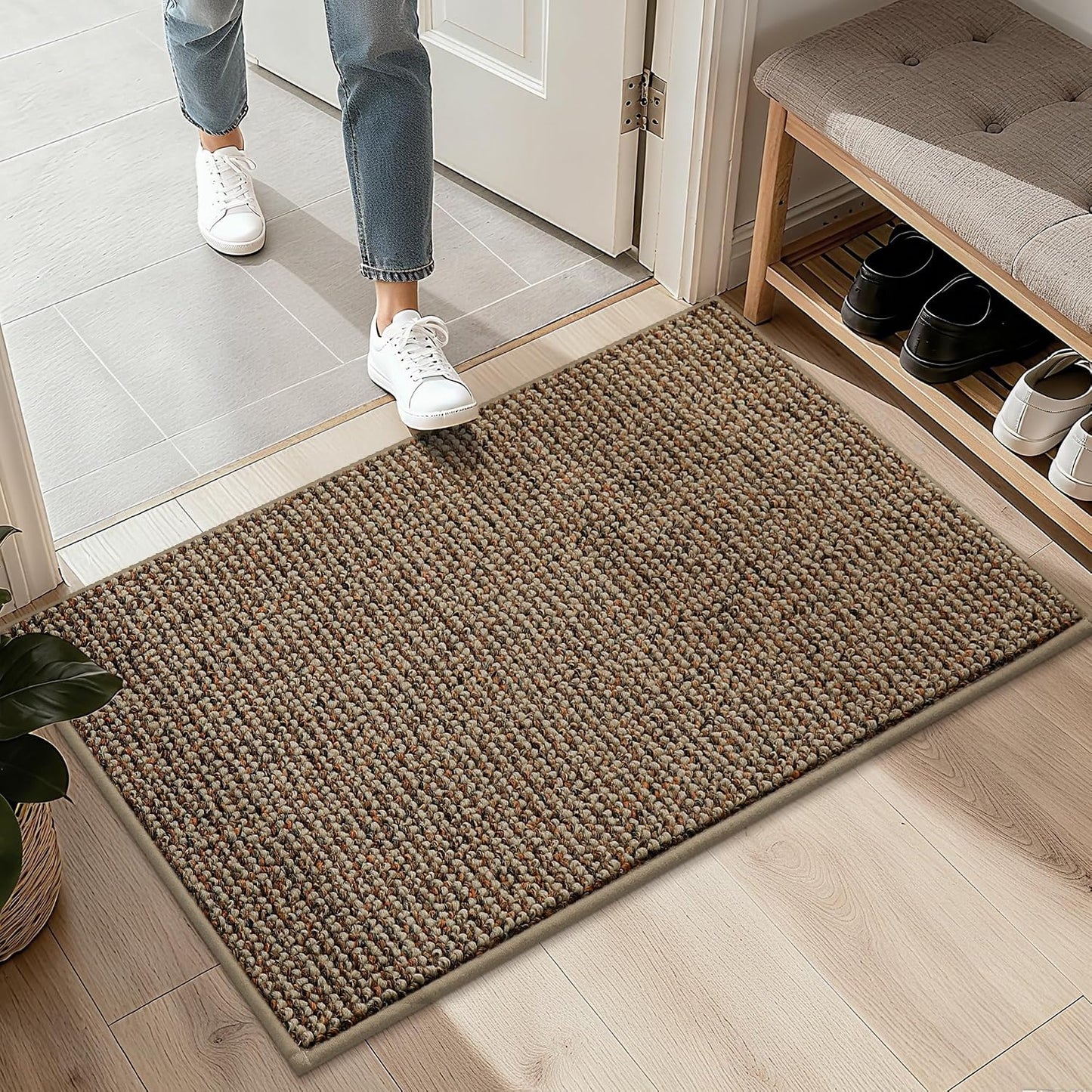 Alfombra entrada 2x3 antiderrap lavable absorbente