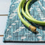 Alfombra decorativa impermeable 9x12ft color azul/gris